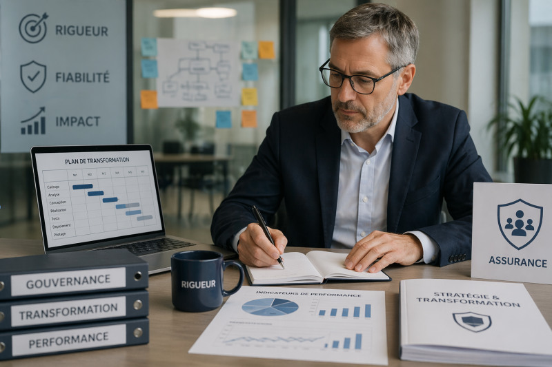 executive boardroom analytics high-stakes environment data review
